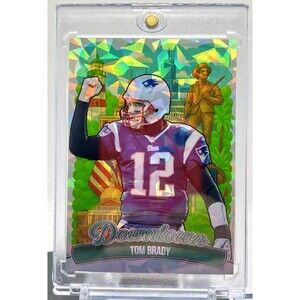 Tom Brady Cracked Ice Holo Downtown Custom Trading Card Short Print Patriots